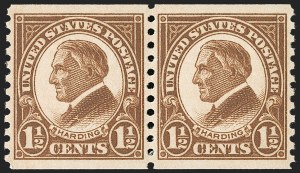 Sale 1202, Lot 2660, 1923-29 Rotary Press Coils (Scott 597-599A)