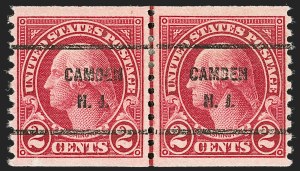 Sale 1202, Lot 2669, 1923-29 Rotary Press Coils (Scott 597-599A)