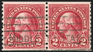 Sale 1202, Lot 2676, 1923-29 Rotary Press Coils (Scott 597-599A)