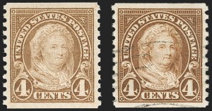 Sale 1202, Lot 2684, 1923-29 Rotary Press Coils (Scott 600-606a)