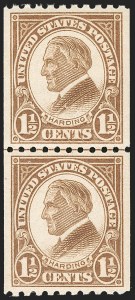 Sale Number 1202, Lot Number 2697, 1923-29 Rotary Press Coils (Scott 600-606a)