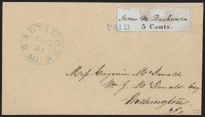 Sale 1205, Lot 2007, Postmasters' Provisonals