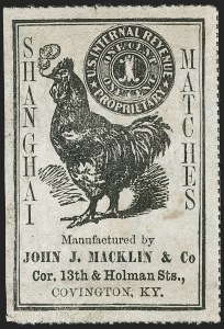 Sale 1205, Lot 2163, Revenues, Private Die Proprietary Stamps