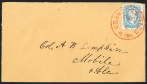 Sale 1206, Lot 1059, Confederate States: General Issues on Cover