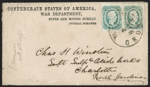 Sale 1206, Lot 1065, Confederate States: General Issues on Cover