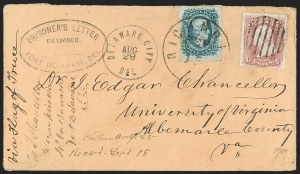 Sale 1206, Lot 1074, Confederate States: Prisoner-of-War Mail