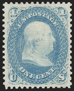 Sale 1206, Lot 123, 1867-68 Grilled Issue (Scott 79-101)