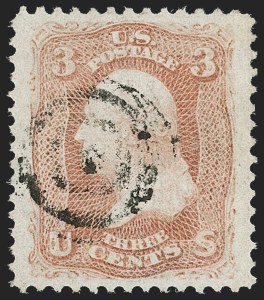 Sale 1206, Lot 124, 1867-68 Grilled Issue (Scott 79-101)
