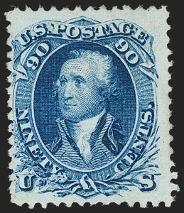 Sale 1206, Lot 127, 1867-68 Grilled Issue (Scott 79-101)