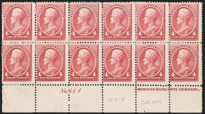 Sale 1206, Lot 227, 1879-87 Bank Note Issues (Scott 182-218)