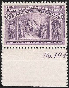 Sale 1206, Lot 244, 1893 Columbian Issue (Scott 230-245)