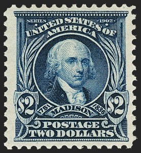 Sale 1206, Lot 351, 1902-08 Issues (Scott 300-320), $2.00 Dark Blue (312) Sale 1206, Lot 351, 1902-08 Issues (Scott 300-320)