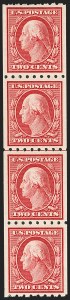 Sale 1206, Lot 424, 1910-13 Washington-Franklin Issue (Scott 374-396)