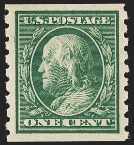Sale 1206, Lot 425, 1910-13 Washington-Franklin Issue (Scott 374-396)