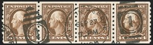 Sale 1206, Lot 431, 1910-13 Washington-Franklin Issue (Scott 374-396)