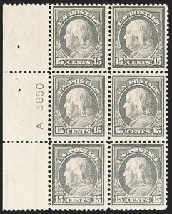 Sale 1206, Lot 453, 1912-14 Washington-Franklin Issue (Scott 405-423)