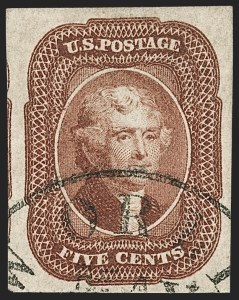 Sale Number 1206, Lot Number 84, 1851-56 Issue (Scott 8-17) Sale Number 1206, Lot Number 84, 1851-56 Issue (Scott 8-17)