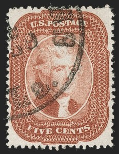 Sale 1206, Lot 94, 1857-60 Issue (Scott 21-39)