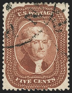 Sale 1206, Lot 95, 1857-60 Issue (Scott 21-39)