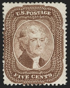 Sale 1206, Lot 96, 1857-60 Issue (Scott 21-39)