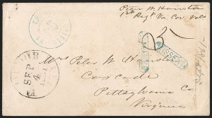 Sale 1206, Lot 989, Confederate States: Uses of U.S. Stamps, Handstamped Paids