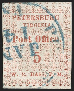 Sale 1206, Lot 992, Confederate States: Postmasters' Provisionals