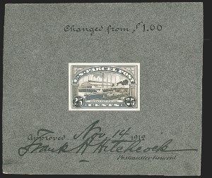 Sale 1209, Lot 1070, Essays, Proofs and Specimens: 1870 thru later Issues