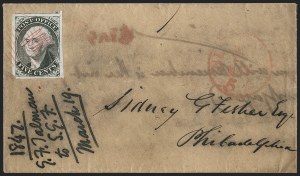 Sale 1209, Lot 1080, Postmasters' Provisionals