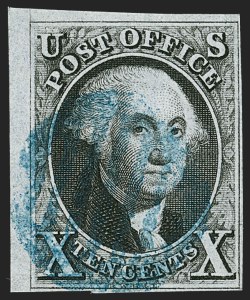 Sale 1209, Lot 1088, 1847 Issue and 1875 Reproduction (Scott 1-4)