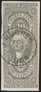 Sale 1209, Lot 1474, Revenues: First Issue Imperforate (R1a-R76a)