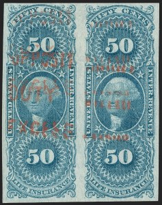 Sale 1209, Lot 1478, Revenues: First Issue Imperforate (R1a-R76a)