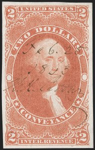 Sale 1209, Lot 1490, Revenues: First Issue Imperforate, cont. (R77a-R102a)