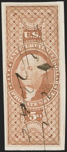 Sale 1209, Lot 1500, Revenues: First Issue Imperforate, cont. (R77a-R102a)