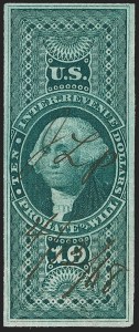 Sale 1209, Lot 1506, Revenues: First Issue Imperforate, cont. (R77a-R102a)