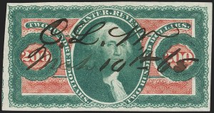 Sale 1209, Lot 1514, Revenues: First Issue Imperforate, cont. (R77a-R102a)