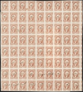 Sale 1209, Lot 1522, Revenues: First Issue Imperforate Multiples