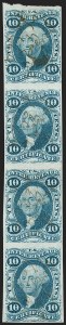 Sale 1209, Lot 1524, Revenues: First Issue Imperforate Multiples