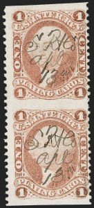 Sale 1209, Lot 1539, Revenues: First Issue Part Perforated