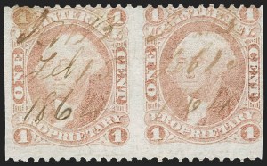 Sale 1209, Lot 1540, Revenues: First Issue Part Perforated