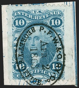 Sale 1209, Lot 1549, Revenues: First Issue Part Perforated