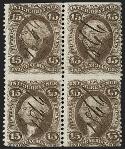 Sale 1209, Lot 1552, Revenues: First Issue Part Perforated