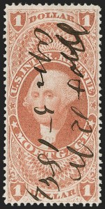 Sale 1209, Lot 1567, Revenues: First Issue Perforated