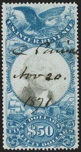 Sale 1209, Lot 1591, Revenues: Second Issue