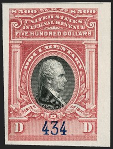 Sale 1209, Lot 1602, Revenues: Third Issue thru Documentary
