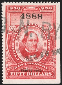 Sale 1209, Lot 1608, Revenues: Third Issue thru Documentary
