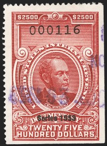 Sale 1209, Lot 1614, Revenues: Third Issue thru Documentary