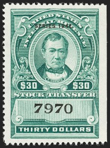 Sale 1209, Lot 1625, Revenues: Stock Transfer