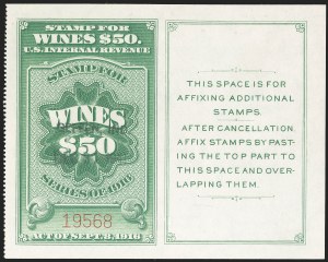 Sale 1209, Lot 1630, Revenues: Wines and Playing Cards