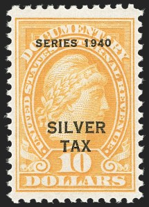 Sale 1209, Lot 1639, Revenues: Silver Tax thru Narcotics