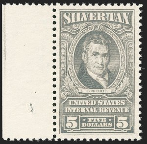 Sale 1209, Lot 1642, Revenues: Silver Tax thru Narcotics